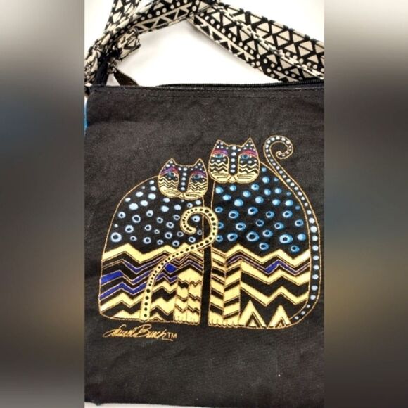 Laurel Burch Cat Purse Bag Crossbody Kitty Handbag - Picture 12 of 16